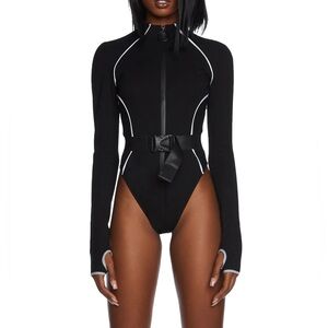 Dolls Kill - Executive Suite Reflective Bodysuit